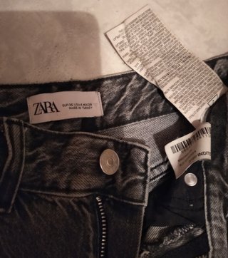 3 Pantalones Vaqueros Zara Mujer Negros