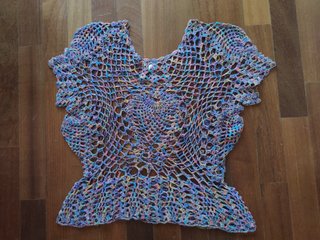 Top ganchillo multicolor t. M
