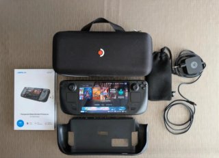 Steam Deck 1TB OLED con protector y funda