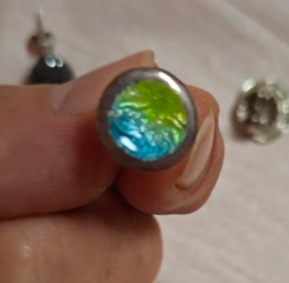 Pendientes Desparejados de plata.