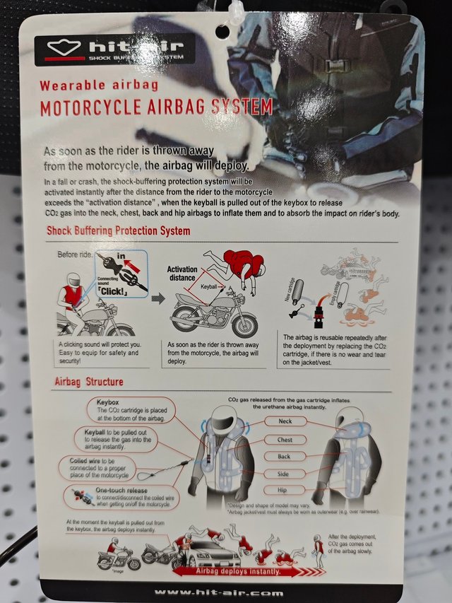 Chaleco Airbag Moto Hit-Air MLV2-C