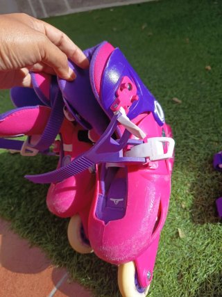 Patines Oxelo infantiles rosas y morados