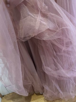 Falda maxi tul Little Mistress rosa