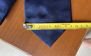 Cravatta Trussardi in Seta Blu Argento