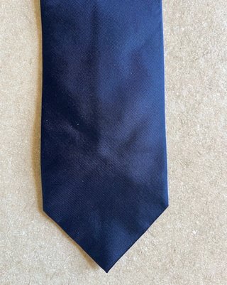 Cravatta Trussardi in Seta Blu Argento