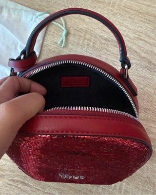 Bolso Tous lentejuelas burdeos