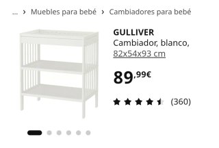 Cambiador Bebé Ikea Blanco