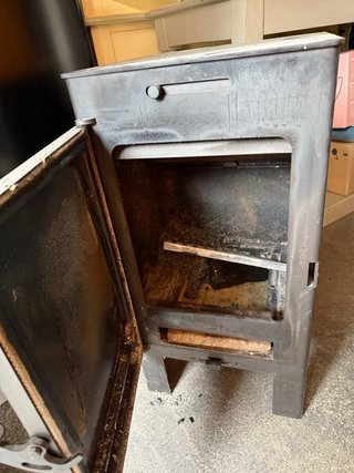 Chimenea de leña Panadero Negra