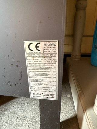 Chimenea de leña Panadero Negra