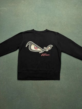 No Fear Sweatshirt Black Y2K Vintage Style Retro Graphic 014