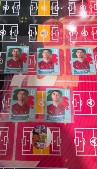 Lote Cromos Cristiano Ronaldo Mundial