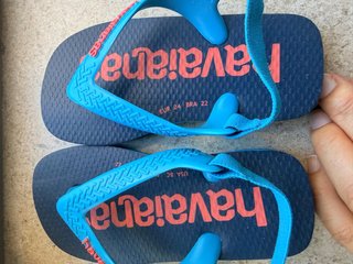 Havaianas bebé azul tamanho 24