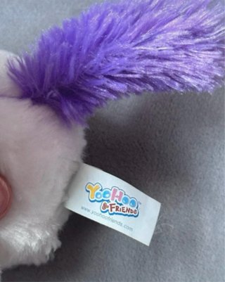 Peluche unicorno Yoohoo & Friends bianco lilla