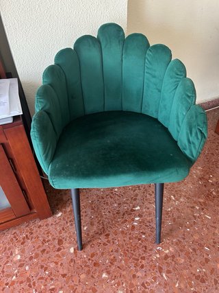 Silla terciopelo verde