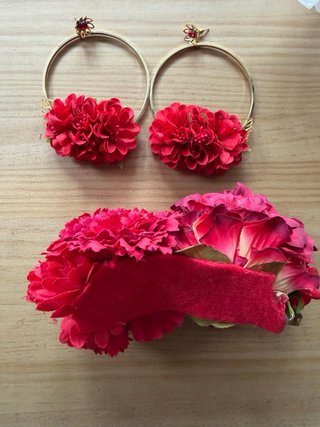 Vestido Flamenca Rojo Lunares Talla S