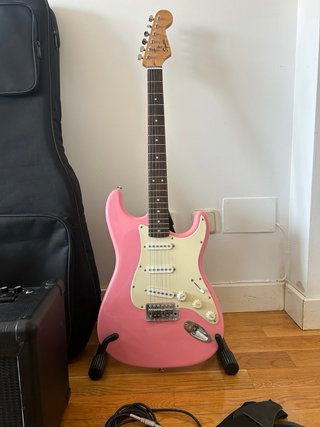 Pack Squier Bullet Stratocaster COB07 Pink