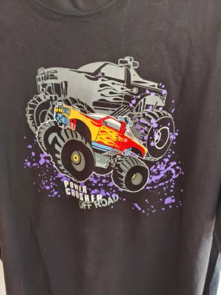 Camiseta hombre XL. Monster Truck Power Crusher.