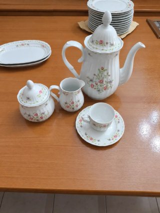 Vajilla Sta. Clara Porcelana Completa + Juego Café