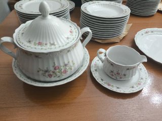 Vajilla Sta. Clara Porcelana Completa + Juego Café