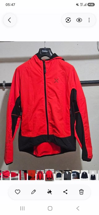 Giacca Montura uomo rossa e nera