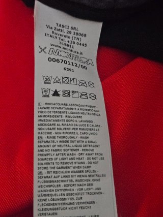 Giacca Montura uomo rossa e nera