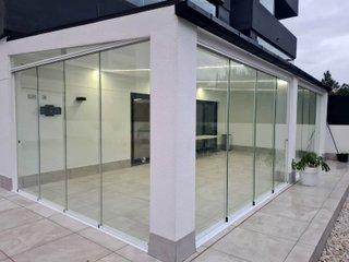 Cerramiento Correderas de Cristal sin Perfil