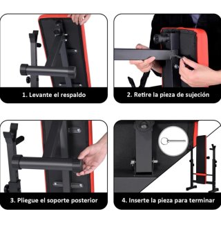 Banco de gimnasio plegable