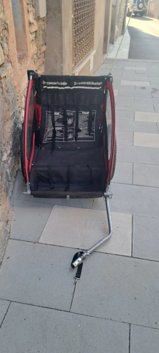 Carrito para bicicleta infantil