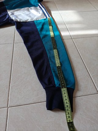 Felpa Adidas anni 80/90 blu e verde acqua