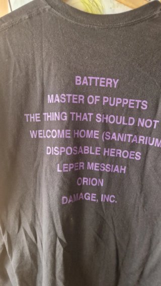 Camiseta Metallica Master of Puppets Oficial