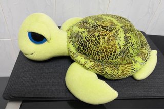 Peluche Tortuga Verde Ojos Azules