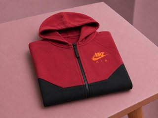 Chaqueta Nike Air Roja y Negra niño