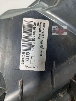 FARO IZQUIERDO Nissan Micra (K12E)(11.2002->)