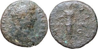 Moneda romana Aelio/Elio 137 d.C. Roma