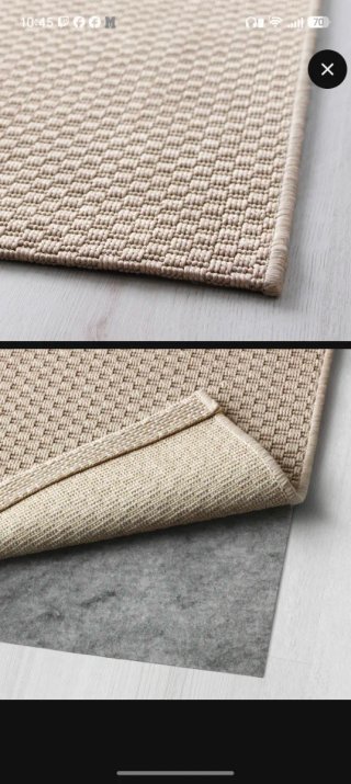 Alfombra IKEA Morum Beige 160x230 cm