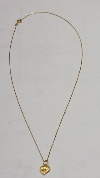Cadena Oro 18K Corazón 1.8 Gr
