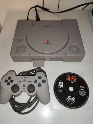 PlayStation 1 PAL (Mod. Grigio Classico) + Spider