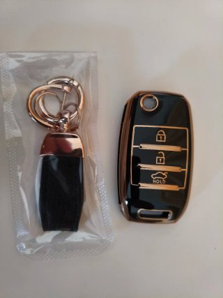 Fundas Llave Kia Negro Brillante