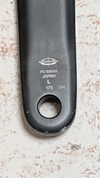 Biela Shimano FC-E8050 175mm Derecha y Izquierda