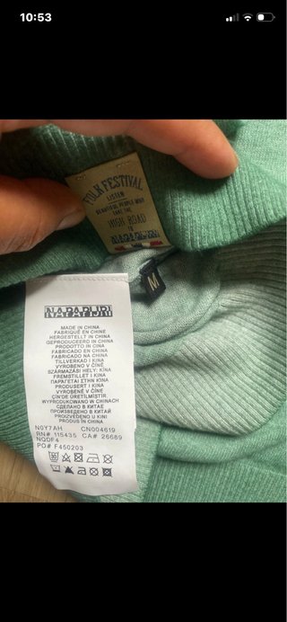Maglioncino Napapijri cotone verde