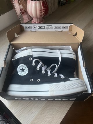Converse All Star plataforma negras