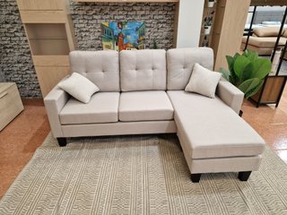 Divano letto convertibile con pouf
