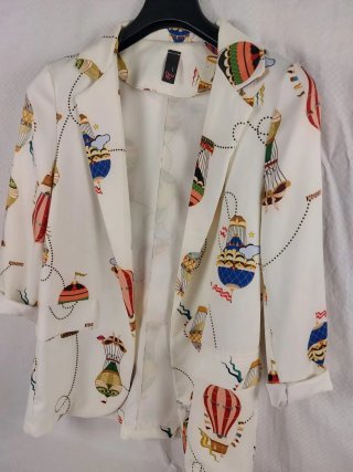Camicia Blazer Bianco Fantasy Balloon