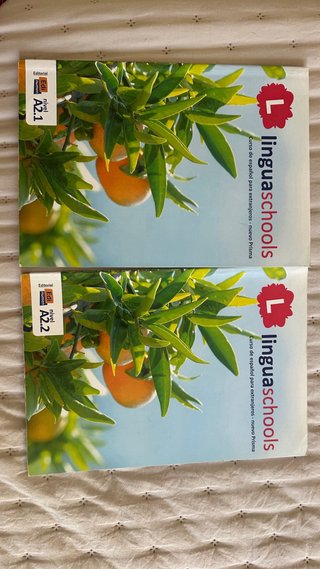 2 libros de curso de español en nibel A2