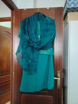 Vestido fiesta/madrina verde