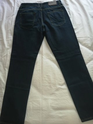 Pantalones Vaqueros Zara Talla 44 Azul