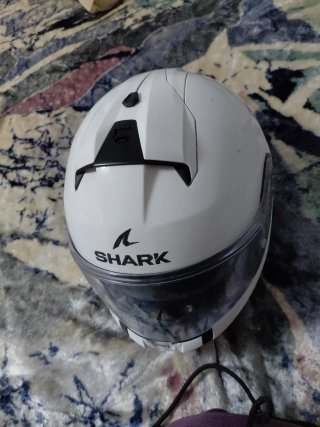 Casco de moto SHARK blanco