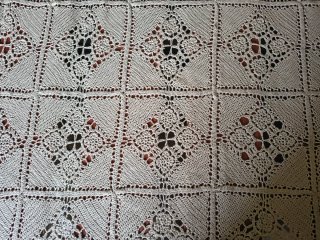 Copriletto vintage matrimoniale fatto a mano