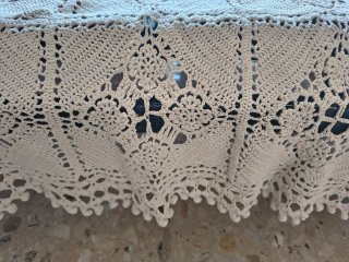 Copriletto vintage matrimoniale fatto a mano