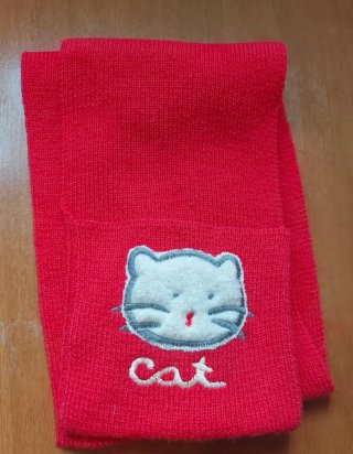 Sciarpa per bambini con gattino